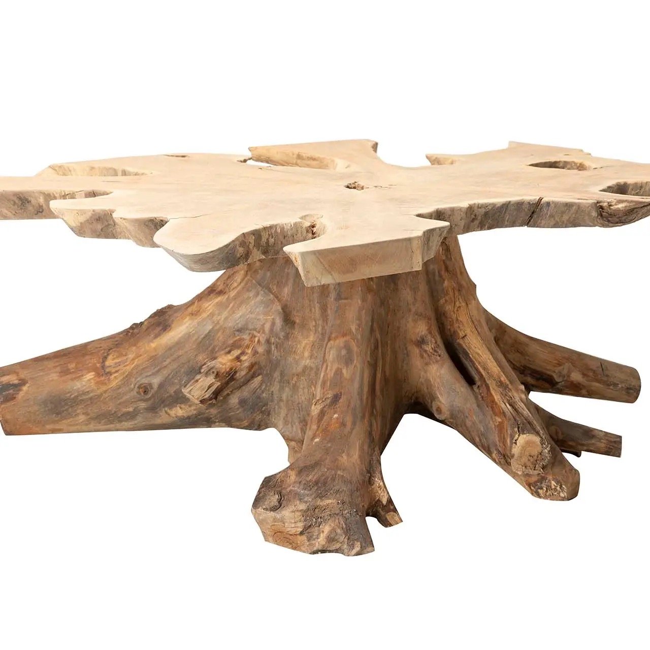 TABLE BASSE ROOTS TECK